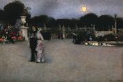 John Singer Sargent In the Luxembourg Gardens oil on canvas